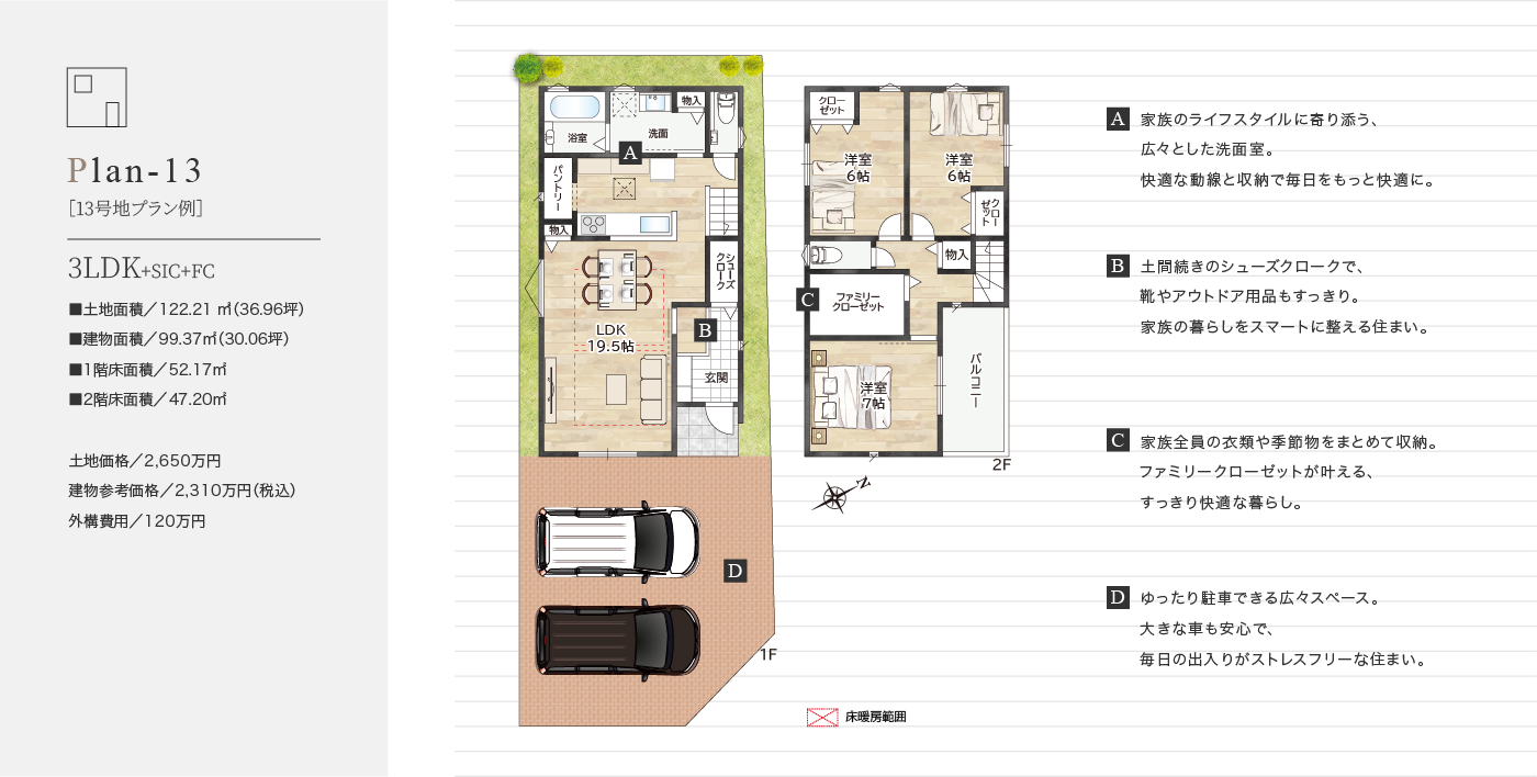 ［13号地プラン例］